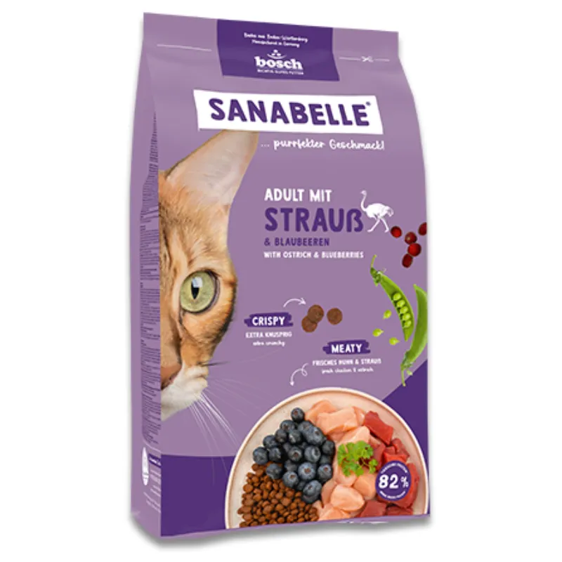 Sanabelle Эдалт со страусом - корм для кошек