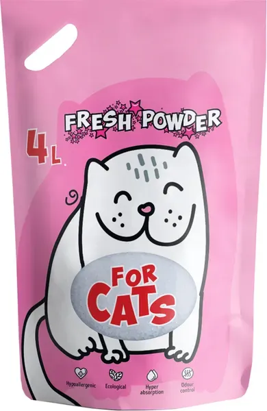 FOR CATS Cиликагелевый наполнитель Fresh Powder (звездная пыль)