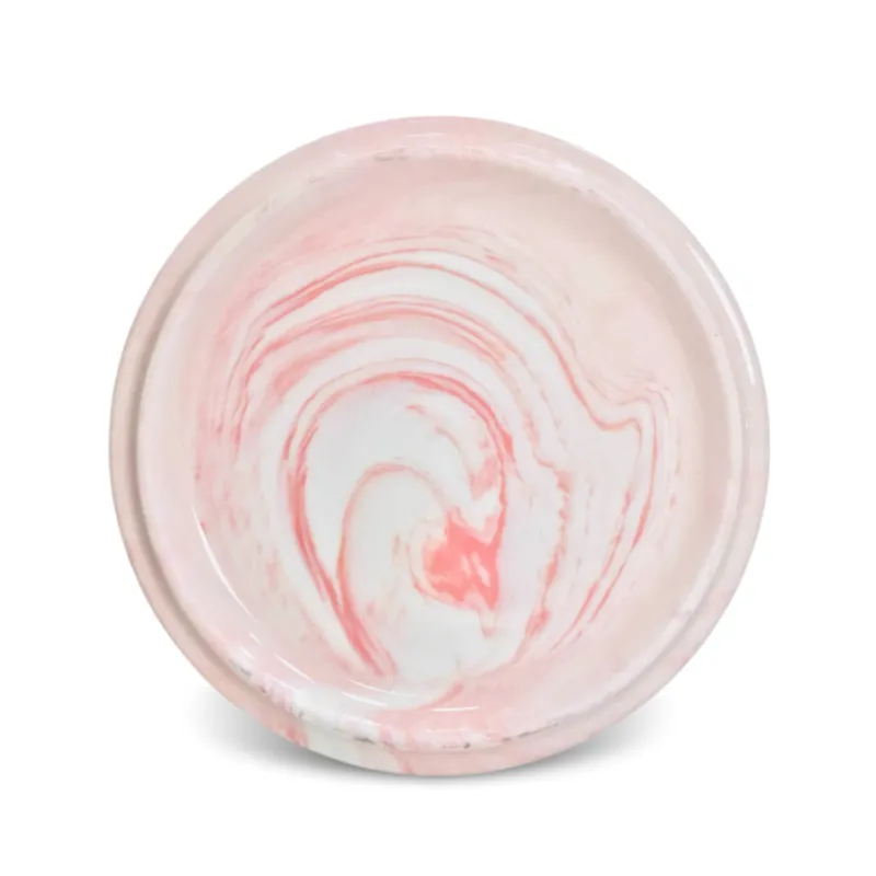 Миска керамическая РОЗОВЫЙ МРАМОР/ЗОЛОТО (0.4л)